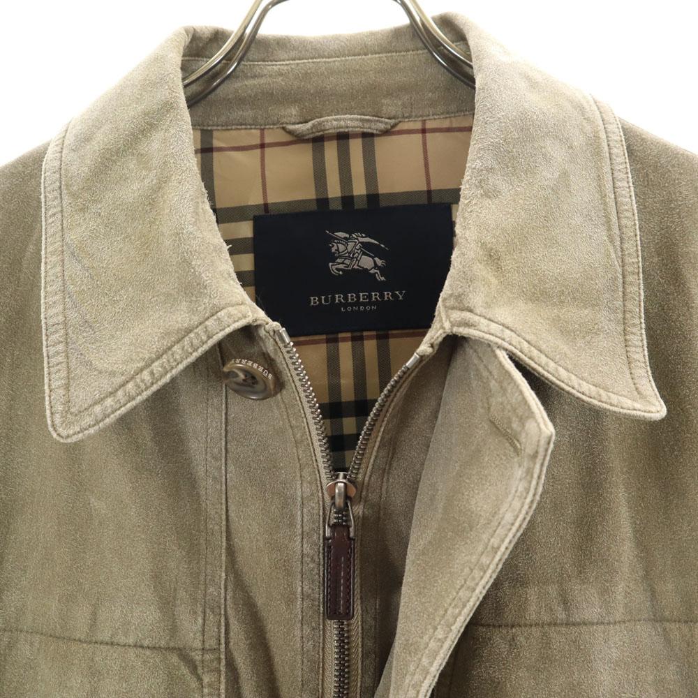 Burberry Sanyo Shokai Made in Japan Wildlederimitat Jacke L khaki Herren Gebraucht