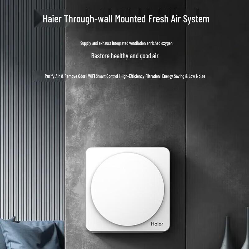 Настенная система свежего воздуха Haier HGD-6BJ/AU1, штепсель CN (адаптер в комплекте)