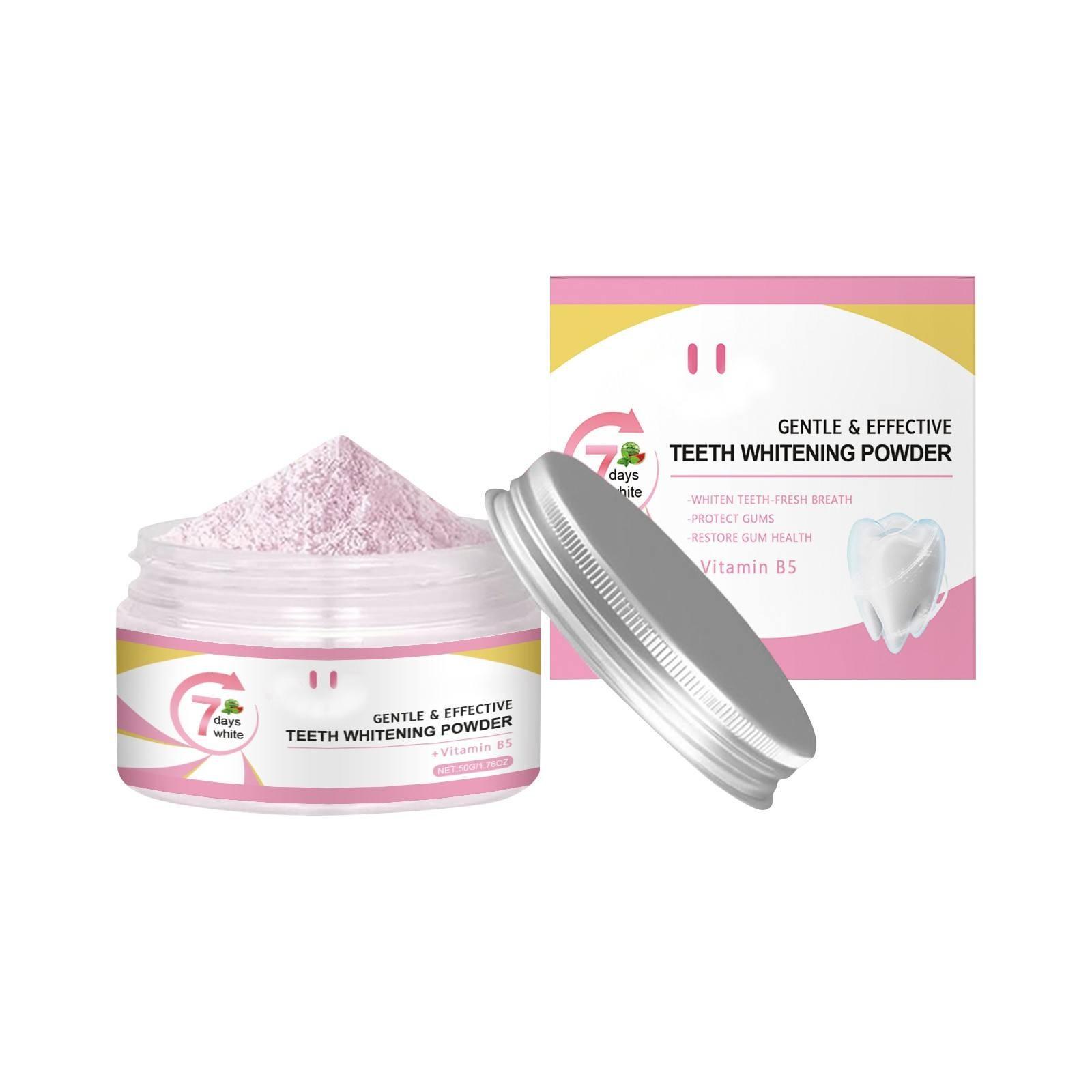 

Отбеливающий порошок для зубов, эффективно укрепляет зубную эмаль и освежает дыхание (50г) One Size белый