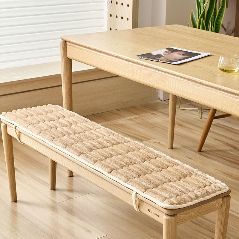 Multi-size Plush Long Bench Cushion Seat Pad for Wooden Shoe Bench Sofa Non-Slip Bottom Tie Garden Bench Seat Swing Seat Pad New
