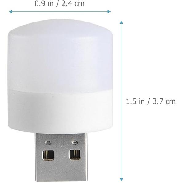 Mini Led Usb Night Light Simple Sleeping Night Light Miniature Plug In Night Light Usb Light Bulb For Bedroom,Bathroom,Kitchen(5 Warm + 5 White )