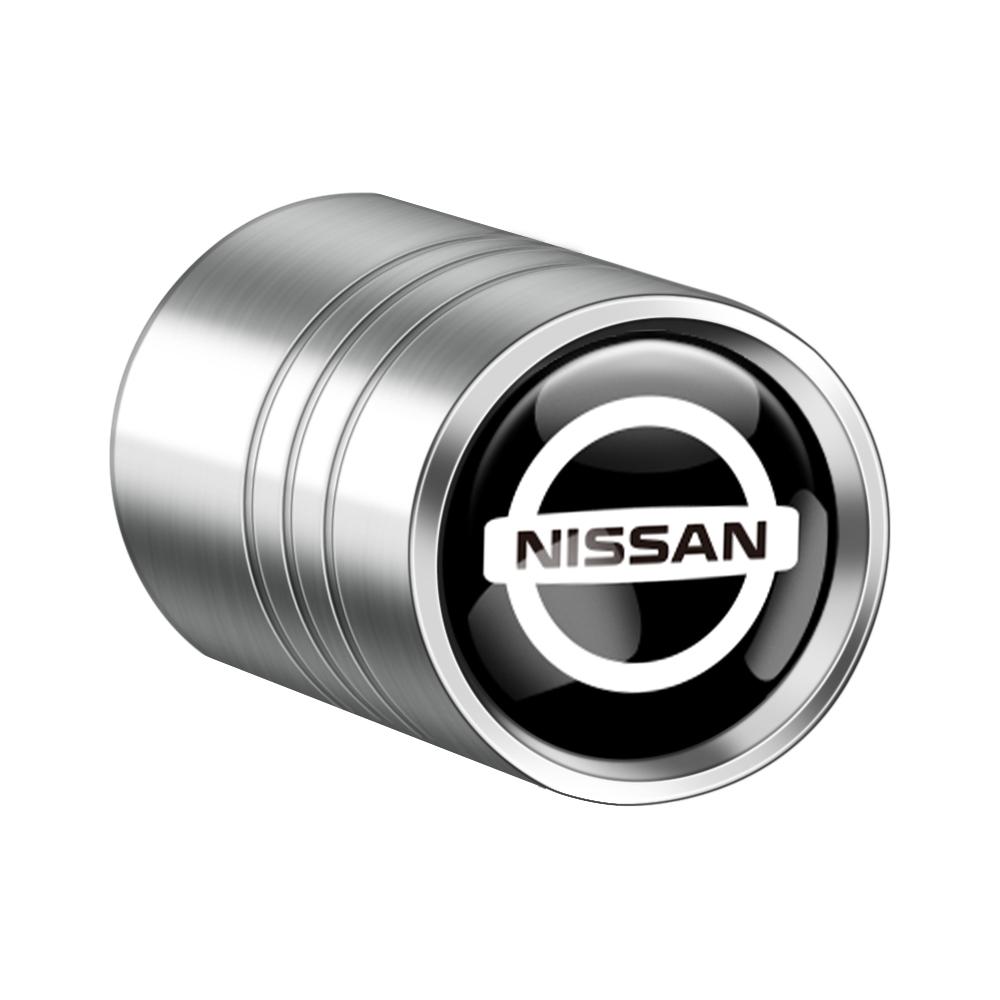 4 ks univerzální emblémů pro auto, krytky ventilků pneumatik, protiprachové krytky pro Nissan Qashqai Juke Leaf Armada Nismo X-Trail Patrol Altima Maxima