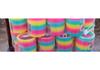 10 Medium Rainbow Stacker Slinkies - Kids' Toys for Parties, Prizes & Stress Relief