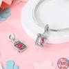 Copper Pink Puppy Flower Bird Pink Charm Beads Suitable For 3Mm Original Bracelet Diy Jewelry Gift