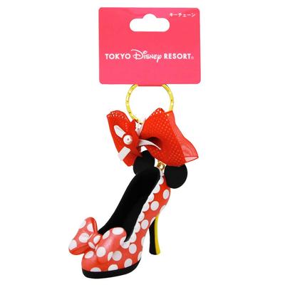 Minnie Mouse Keychain Keyring Shoe Motif Disney (Tokyo Disney Resort Exclusive Disney Merchandise Souvenir)