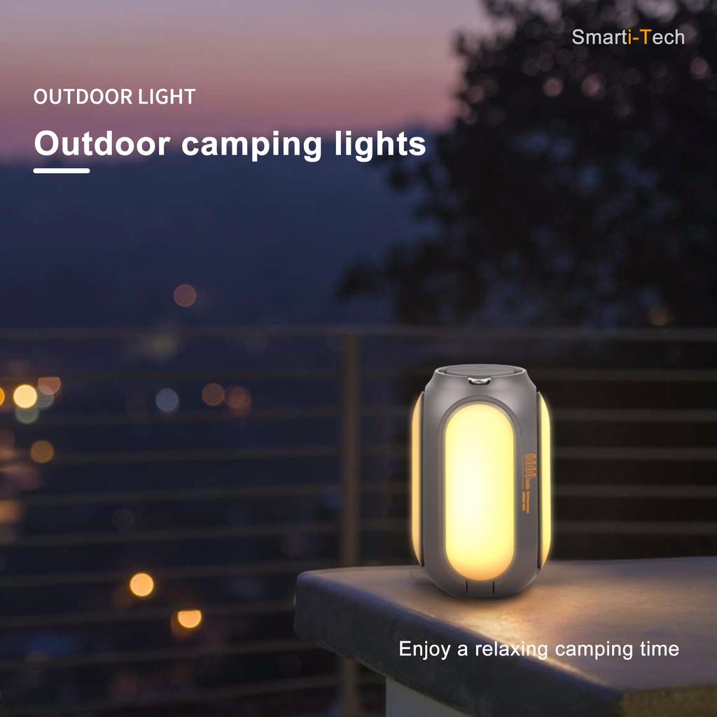 Wireless Waterproof Outdoor LED Lights With Torch and Emergency SOS Light and Power Bank Tent Lantern Camping  Lamp