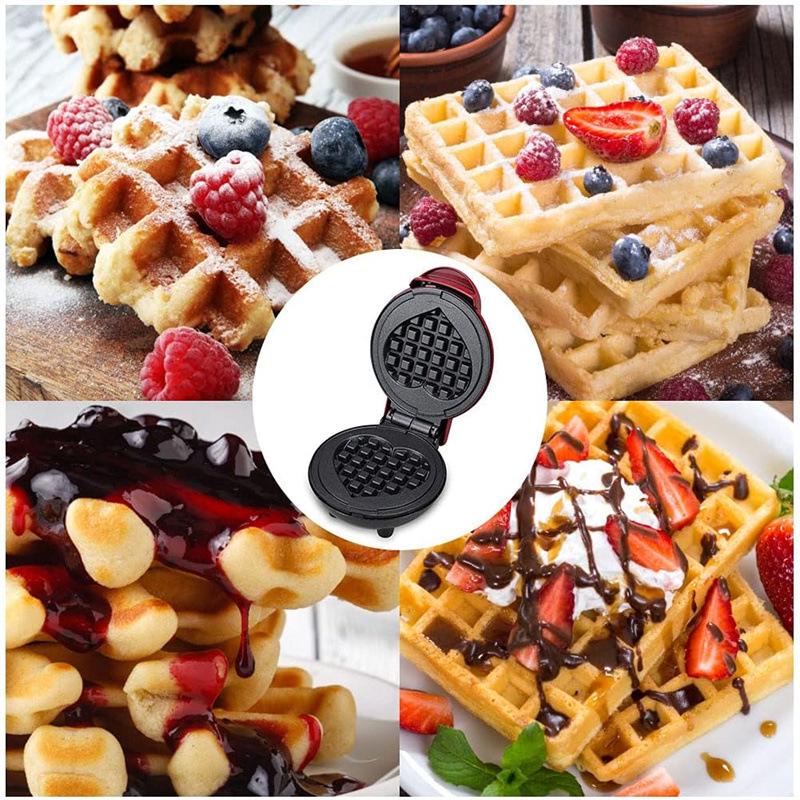 Mini Máquina de Waffles Certificada CE para Crianças Assarem