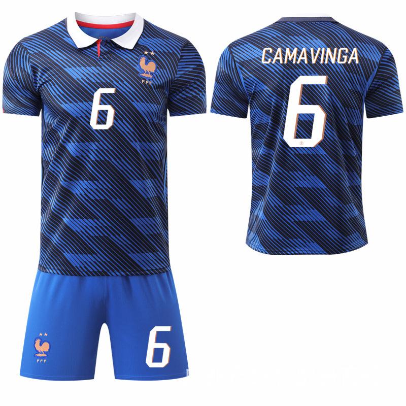 

2026-27 World Cup France home football jersey 7 Dembele 11 Olise new No. 10 Mbappe jersey #16