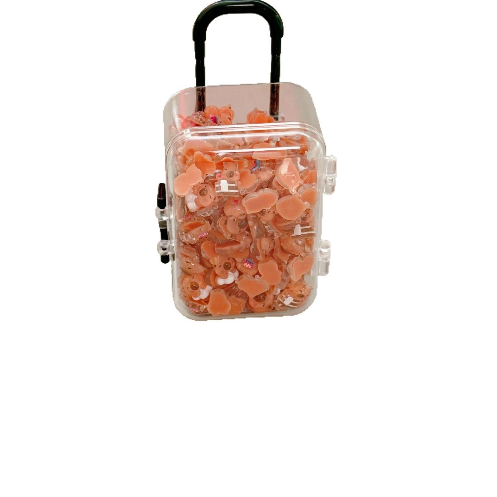 

100 шт. Микроландшафтные Забавные Животные, Забавные Маленькие Животные Зайцы Украшения (с багажом) One Size