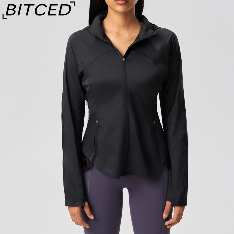 BITCED Summer Sports Outdoor UV Protection Skin-Tight Shirt UPF50+ Slim-Fit Breathable Sun Protection Shirt for Women