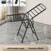 Foldable Clothes Drying Rack Laundry Rack Stainless Steel Thickened Drying Rack Household Indoor Balcony Baby Cool Hanger