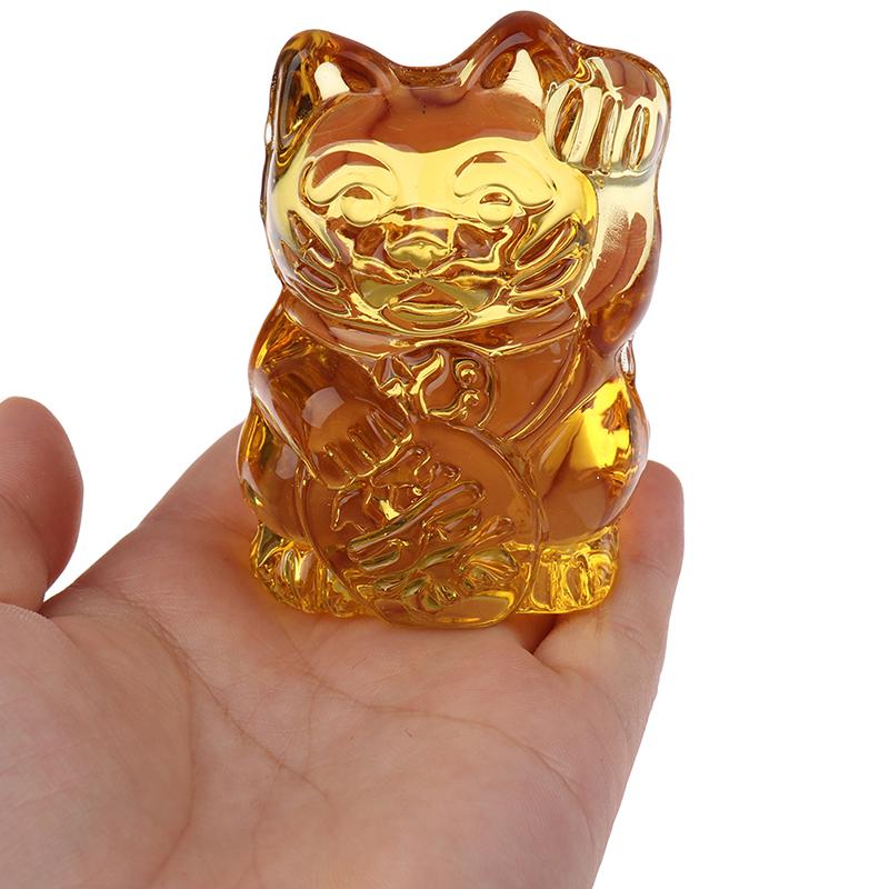Chinese Yellow  Feng Shui Lucky Cat Fortune Frog Gift Home Decorations