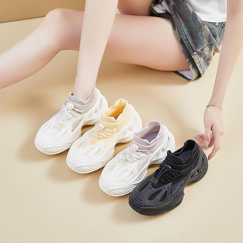 Ins Korean Version of Couple Flying Woven Shoes 2025 Autumn New Student Sports Shoes Running Casual Shoes M1518-1