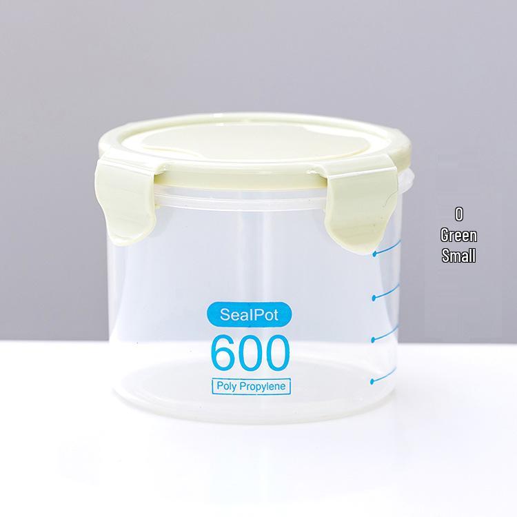 

Clear Plastic Sealed Food Storage Jar for Milk Powder, Grains, and Cereals As shown