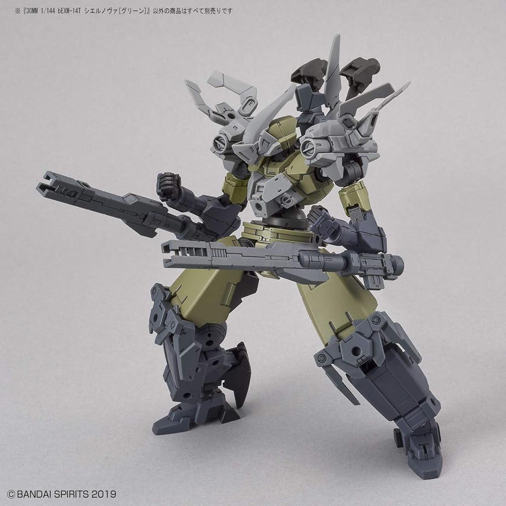 Bandai Spirits 30MM bEXM-14T Cielnova Green 1/144 Scale Color-Coded Plastic Model Kit