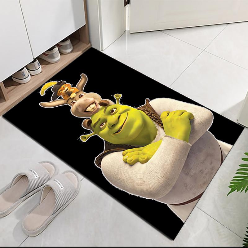 Teppich mit Shrek-Aufdruck, für Bürostuhl Wohnzimmer Schlafzimmer Küchenraum Dekoration Geschenke.