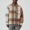 Kith Brushed Plaid Sheridan Shirt Jacket Canvas Men Outerwear Tan KHM011021-210