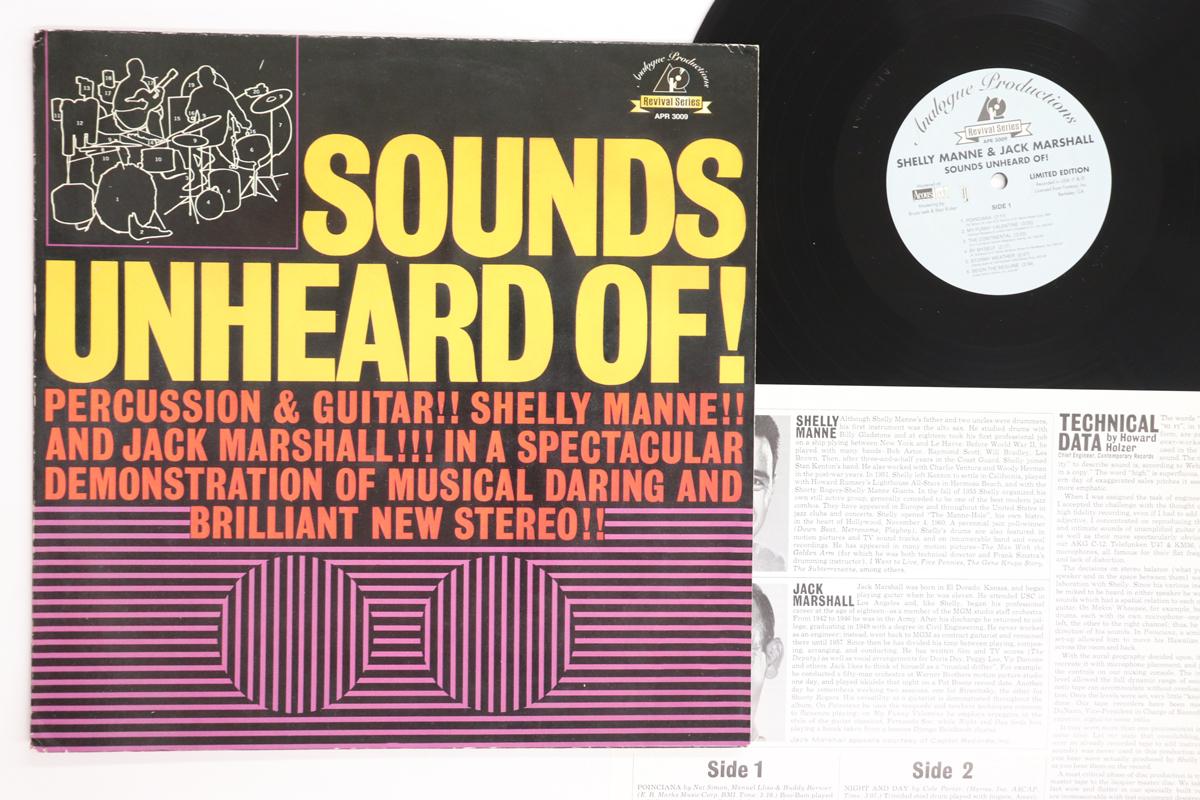

LP Record SHELLY MANNE, JACK MARSHALL - Sounds Unheard Of! APR3009 ANALOGUE PRODUC US Jazz Used