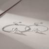 Minimalist Couple Bracelets Interwoven Heart Design Matching Set For Him And Her Understated Gift