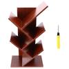 Desktop Tree Bookshelf Multi Layers Tree Shaped Design Large Capacity Simple Installation Tree Bookcase for Home Office