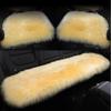 Women's Sheepskin Car Seat Cushion - Winter Fur, Luxurious Wool Pad Cover