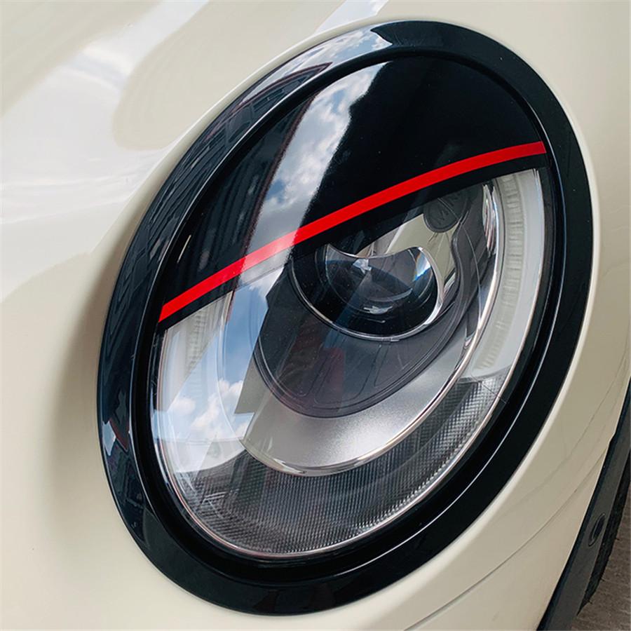 Headlight Double Eyelid Cute Sticker Modified Head Lamp Decal Trim Accessories
