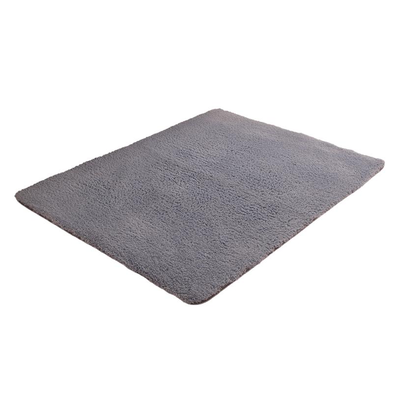 

Carpet Plush Fluffy Rug Bedrooms And Living Rooms Solid Color Decoration Home Grey,40x60cm