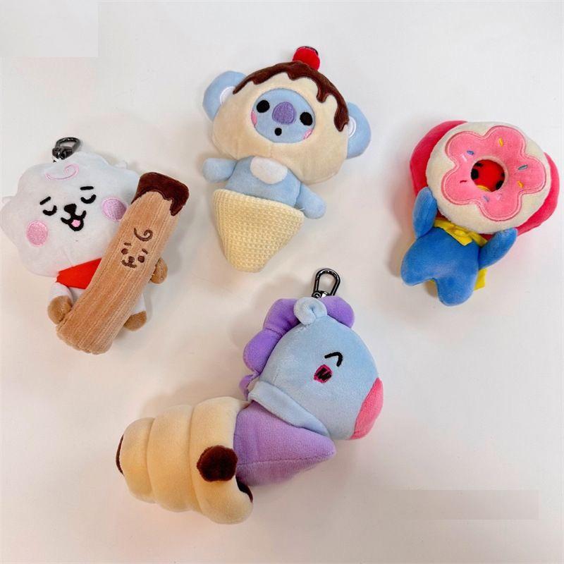 394in Bts Plush Keychain Animal Stuffed Doll Backpack Pendant Toy Fans Gift