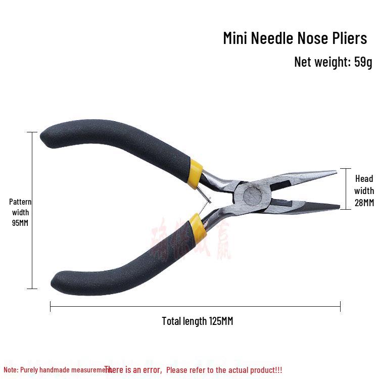 Handmade Mini Jewelry Pliers: Needle-Nose, Round-Nose, Bent-Nose, Angled-Nose, and Wire Cutters