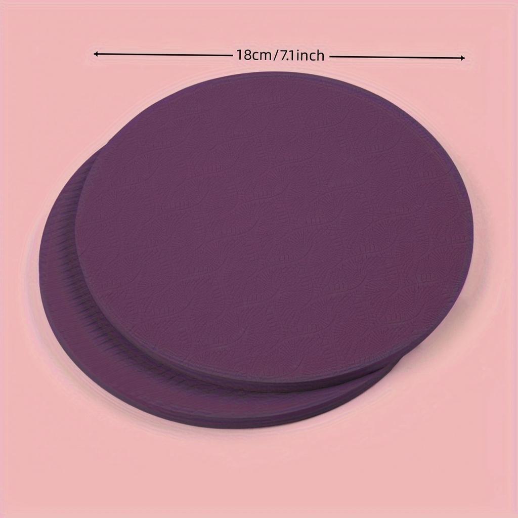 2Pcs Solid Color TPE Knee Pads - Plank Supports Balance Pad, Abdominal Wheel Fitness Cushion For Knee Elbow Protection