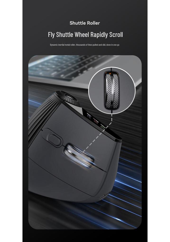 JOMAA Vertical Dual-Mode Wireless Bluetooth Mouse with Charger