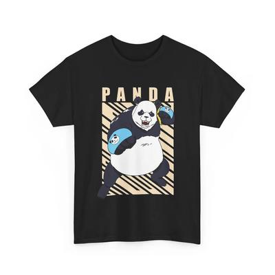 Jujutsu Kaisen Panda Brawler Pure Cotton Tshirt Men and Women Anime Style Fashion Comfortable Casual Short Sleeved Tshirt