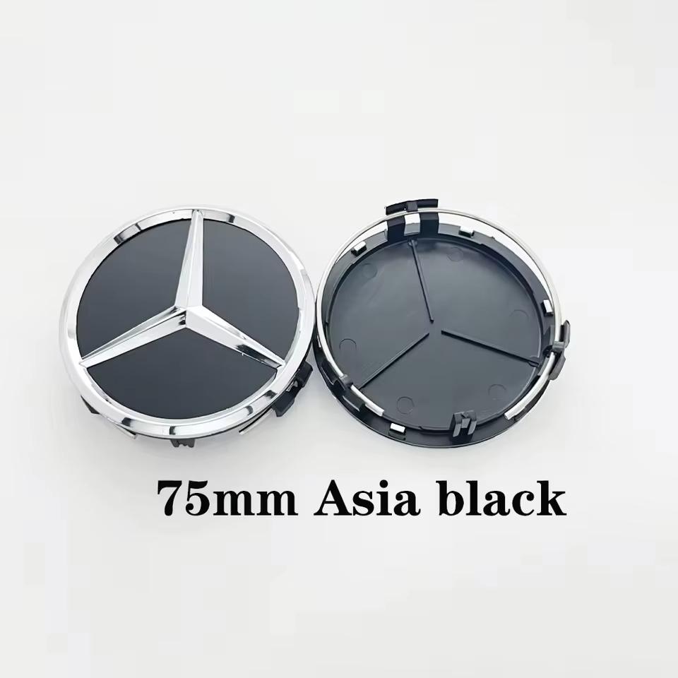 4pcs 75mm Car Wheel Hub Center Cover Modification Parts Suitable for Mercedes Benz W204 W205 AMG E210 E211 E212 E213 E214 W222
