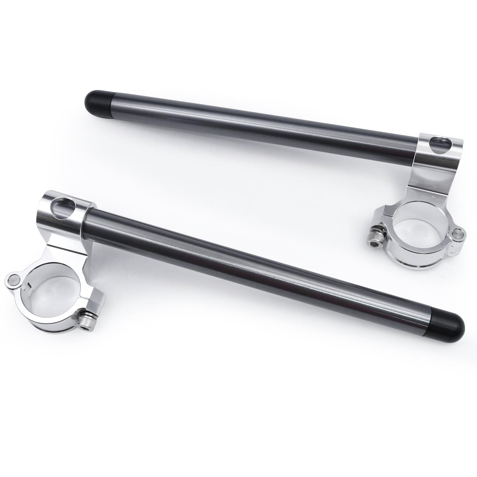 Universal CNC 37mm 41mm 43mm 45mm 48mm 50mm Motorcycle Clip on Ons Fork 1.5 Inch Riser Handlebar Handle Bar Cafe Racer Motorbike