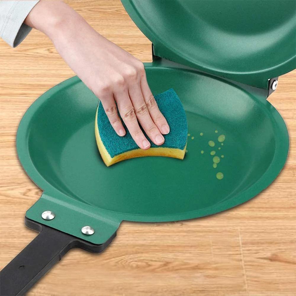 Round Double Side Frying Pan Non-stick Pancake Maker Household Muffin Pan  Ham