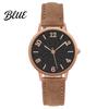 Alloy Case Watches Women Faux Leather Strap Watch Round Dial Quartz Casual Formal Wristwatch Ladies Wristwatch Gifts for Her
