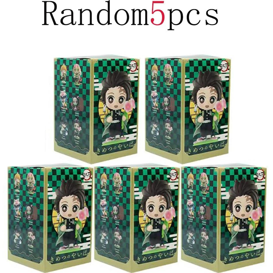 Demon Slayer Figure Set 12pcs Q Version Anime PVC Collectible Model Toy Desktop Decoration Gift for Fans