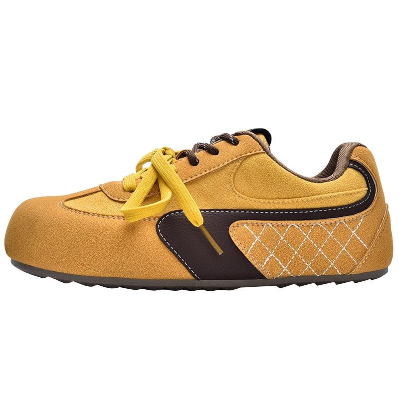 Pink Dexun Board Shoes Female Ugly Cute Spring New Chic Niche Puff Bread Shoes Forrest Gump Ballet Little White Shoes