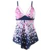 2025 Plus Size Digital Print Split Bikini Set - Quick-Dry, European & American Style
