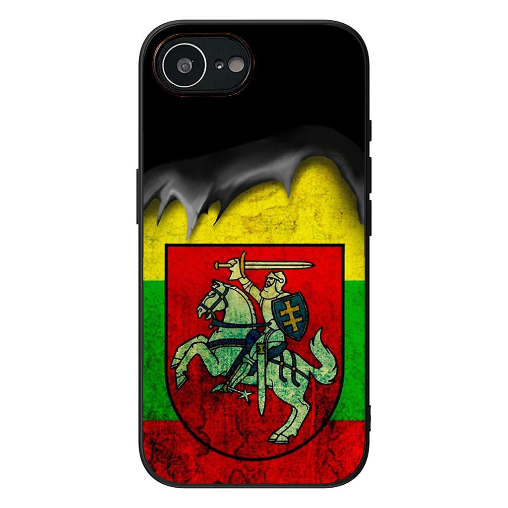 Litauen Flagge Schutzhülle für Apple iPhone 16 17 Air 14 15 Pro Max Plus 16+ 16E 14+ ProMax Handyhülle
