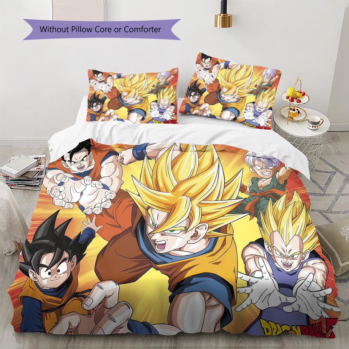 

Dragon Ball Lightweight Bedding Set Comfortable Duvet Cover Pillowcases All-Season for Home Decor 135x200cm