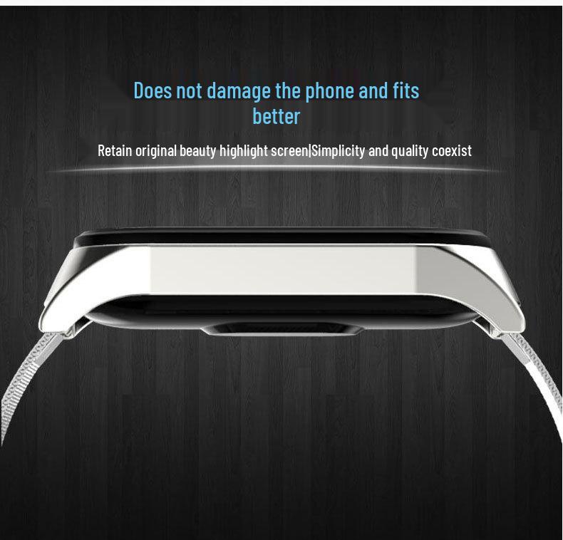 Xiaomi Band 7 Milanese Magnetic Stainless Steel Strap - Adjustable Replacement Wristband