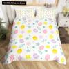 Watercolor Easter Eggs King Queen Bedding Set Happy Easter Themed Duvet Cover Toddlers Rainbow Easter Egg Polyester Quilt Cover