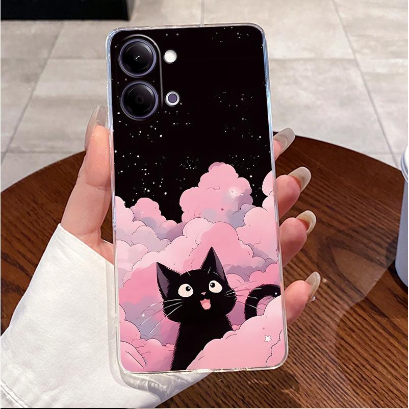 For Vivo Y11 5G V2575 Case Vivo Y21 5G V2553 Phone Case Clear Luxury Cute Love Heart Rabbit Funny TPU Soft Silicone Back Cover