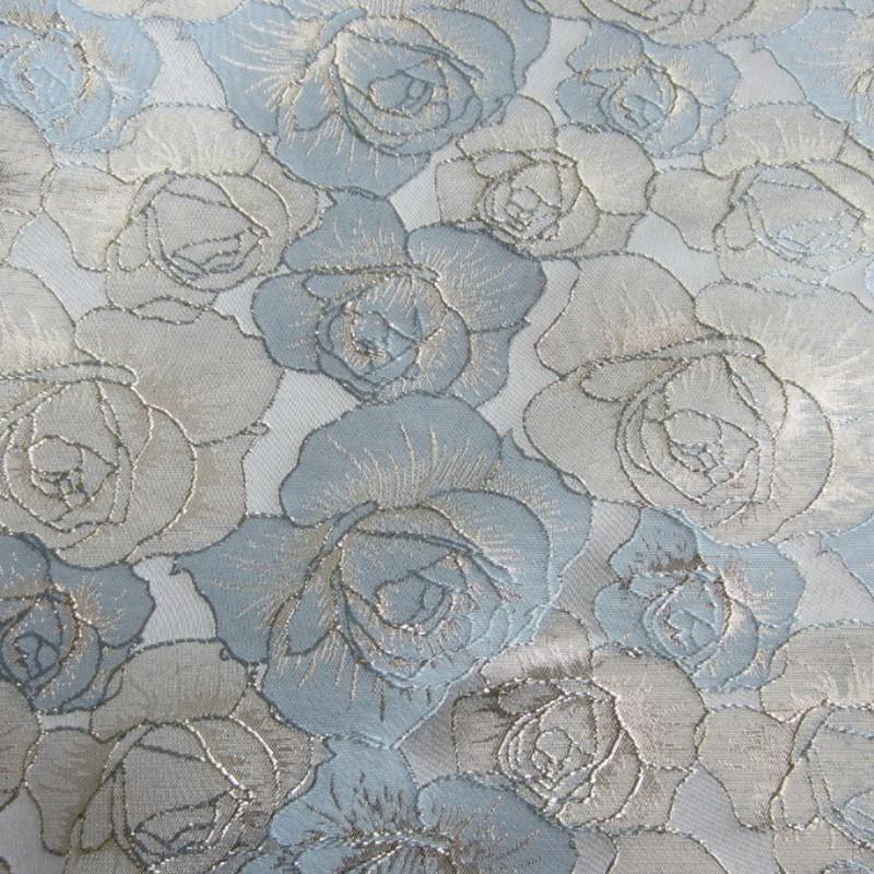 Big Rose Jacquard Brocade Fabric European Style Satin Brocade Cloth DIY Coat Bag for Apparel Project Clothing Supplies