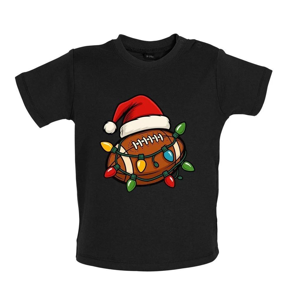 American Football Christmas - Kids Baby Kids Boys Girls Unisex T-Shirt / Bodysuit - Love Christmas Player Bowl 150