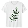 Hand Drawn Botanical Leaf Branch Unisexs TShirt Botanical Art Nature Gift