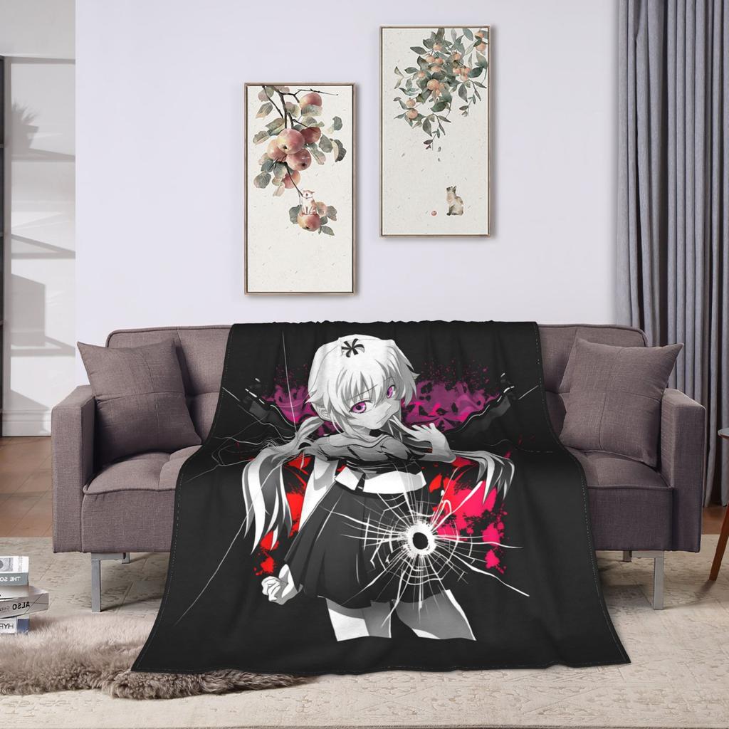 Mirai Nikki Gasai Yuno Super Soft Blankets Plush Throw Blanket Street Trend Couch Chair Flannel Bedspread Sofa Bed Cover