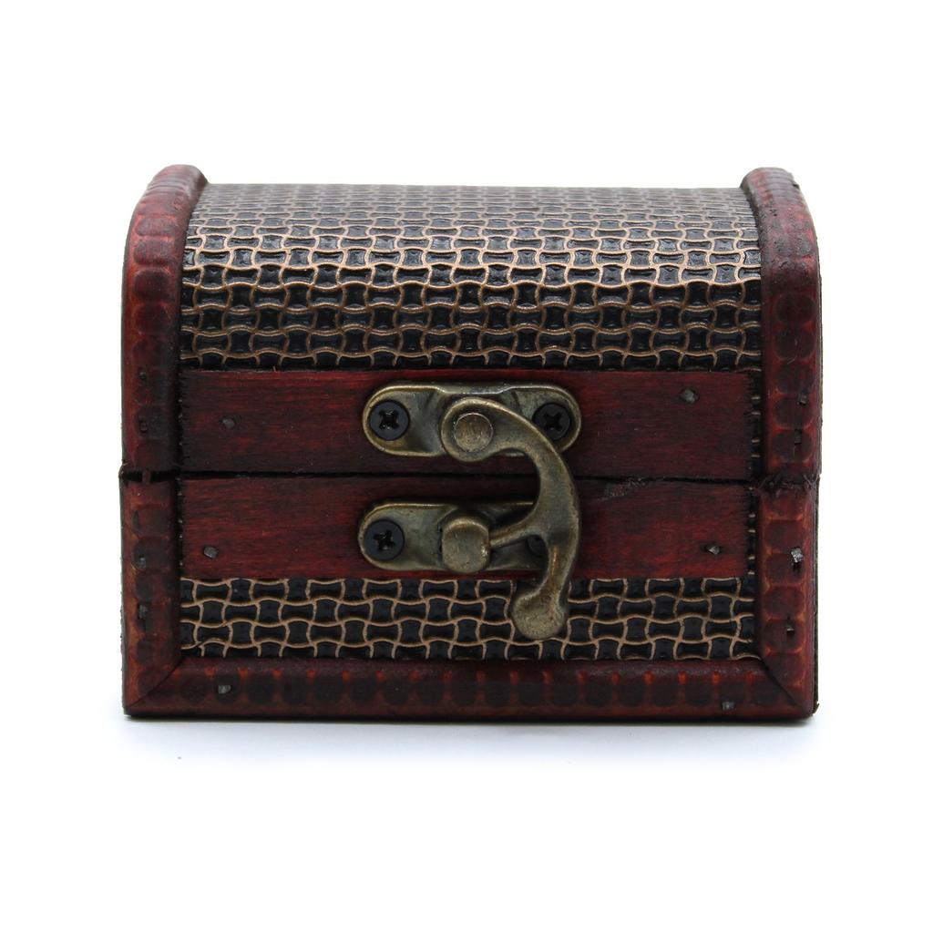 Medium Vintage Trinket Boxes, Colonial Mesh Embossed