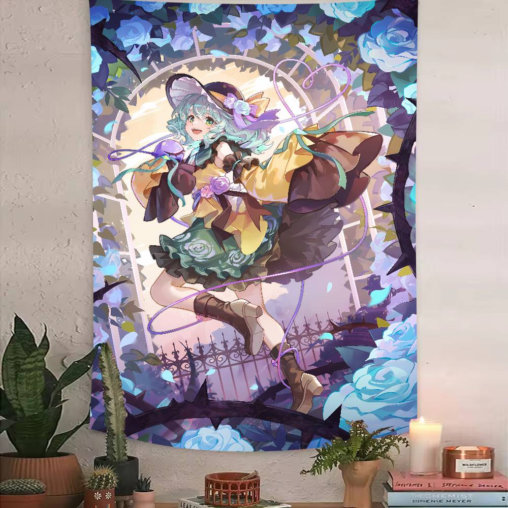 XXL Fashion Hot Popular Touhou Project Tapestry Anime Surrounding Bedroom Study Home TapestryRoom Dormitory Game Room Decoration